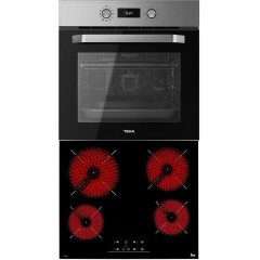 Teka HCB 6545 SS + TT 6415 Φούρνος άνω Πάγκου 71lt με Κεραμικές Εστίες Π59.5εκ. Inox Teka HCB 6545 SS + TT 6415 Φούρνος άνω Πάγκου 71lt με Κεραμικές Εστίες Π59.5εκ. Inox
